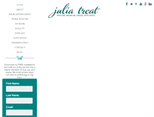 Tablet Screenshot of juliatreat.com